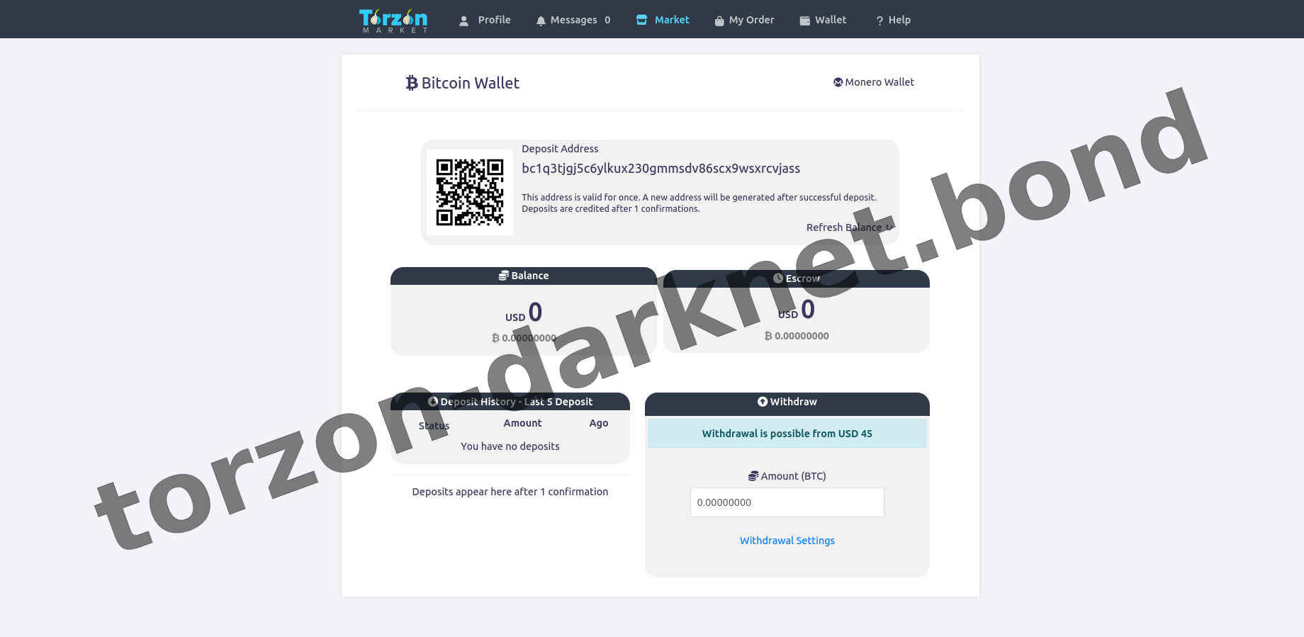 Main Market Dashboard Structure